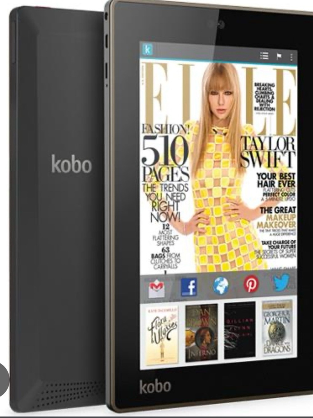 7" Black Tablet - E-Reader & Multimedia Tablet
